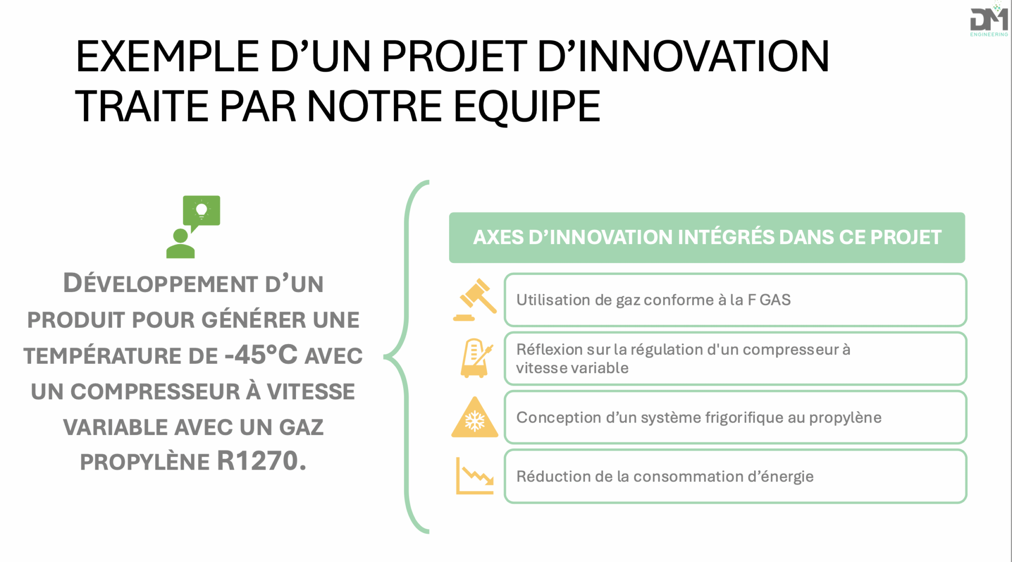 ex de projet d innovation
